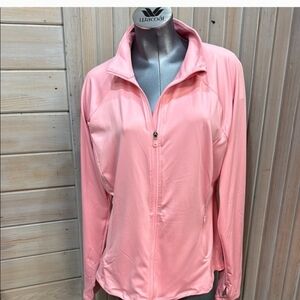 Tek Gear Pink Athletic Jacket Lightweight Moisture-Wicking